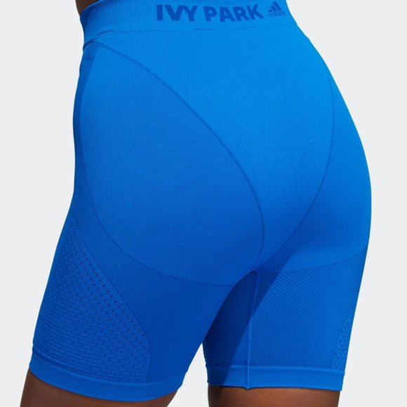 Adidas Originals Women's IVY PARK  Blue SHORT TIGHT Size Small HD5409 - Picture 4 of 5
